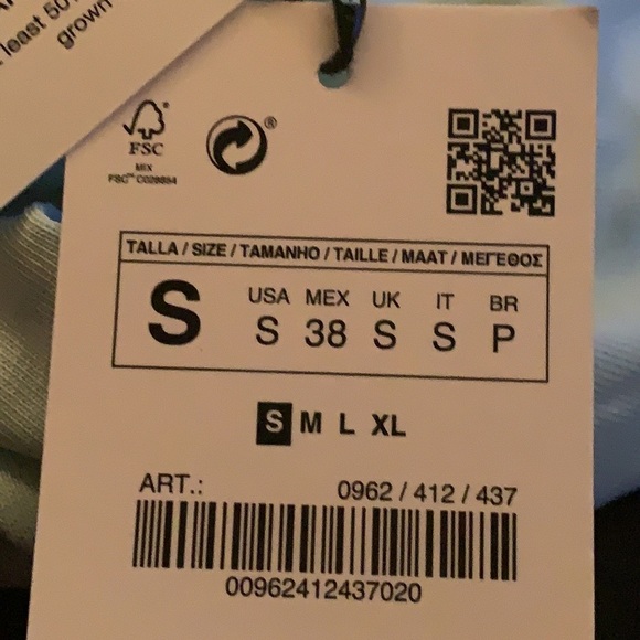 Zara Light Blue Short Sleeve Tee - Picture 6 of 8